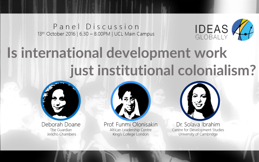 Panel Discussion on International Development | 13th October 2016