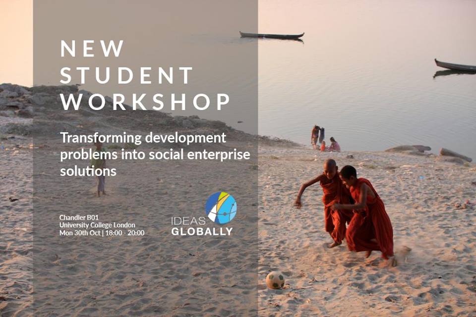 Workshop: Transforming development problems into social enterprise solutions | 30th October 2017