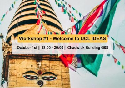 First workshop of 2018.19 – Welcome to IDEAS | 1st October 2018