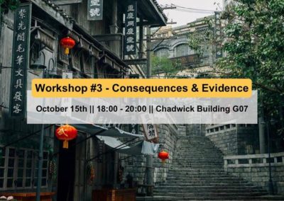 Workshop: Consequences and Evidence | 15th October 2018